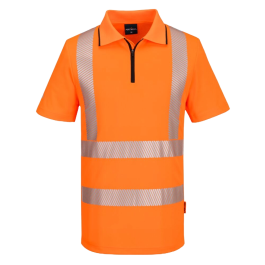 KX3 Sport Hi-Vis Zip Polo Shirt S/S