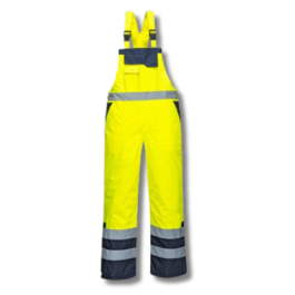 S489 Hi-Vis Contrast Winter Bib and Brace