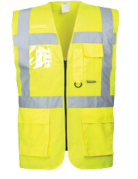 Hi-Vis Exec Vest Zipped