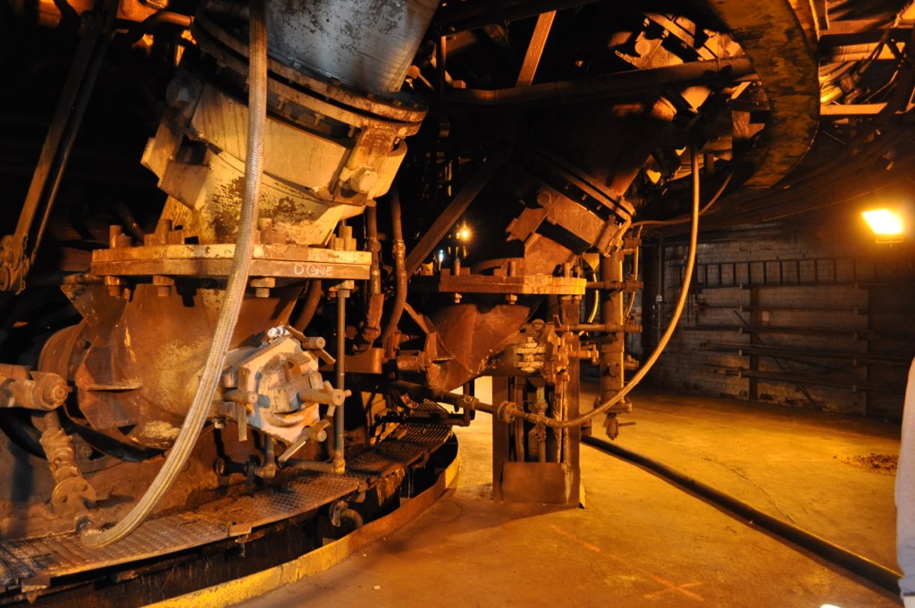 Industrial blast furnace work area